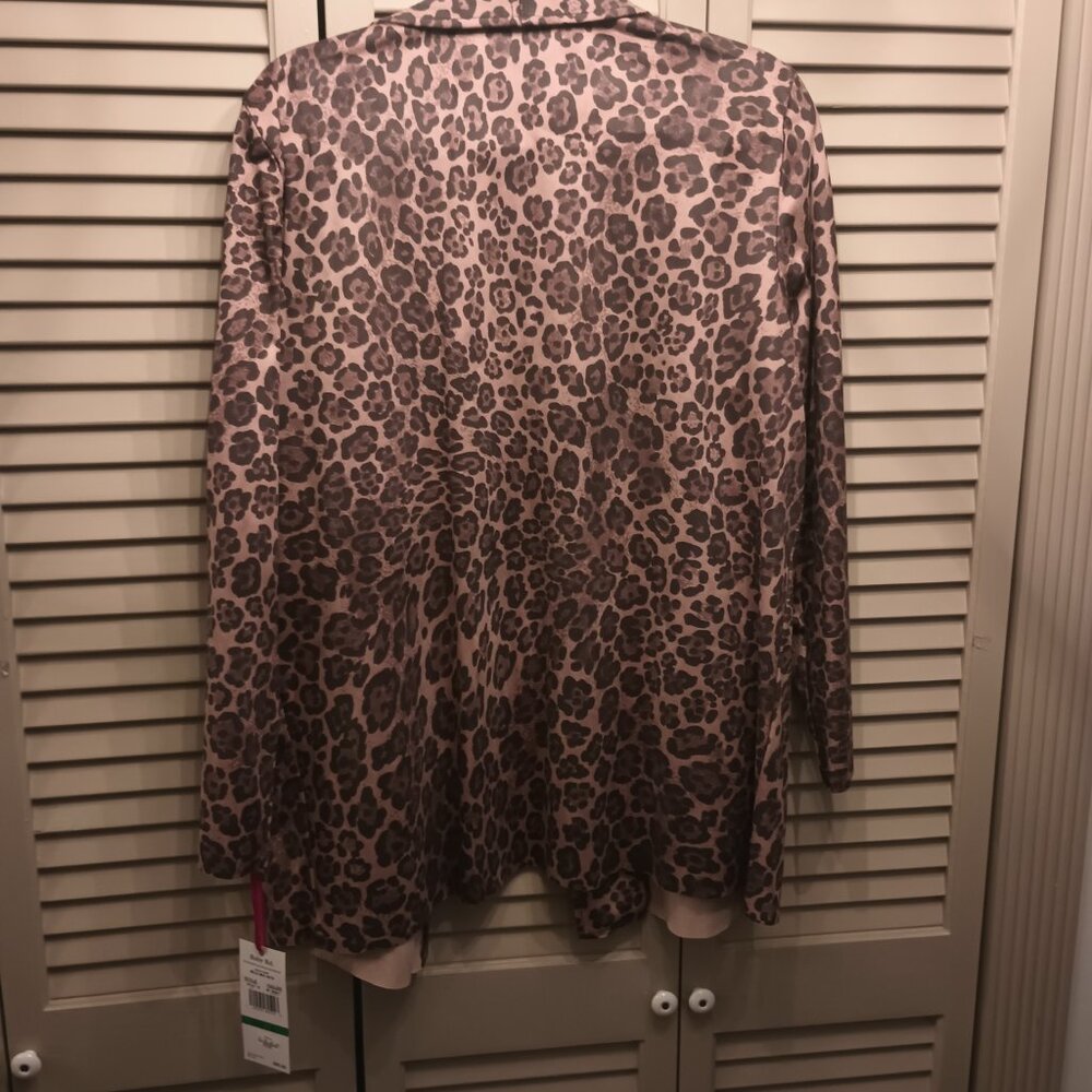 Ruby Road Wild Mix Leopard Print Blazer Size L. N… - image 3